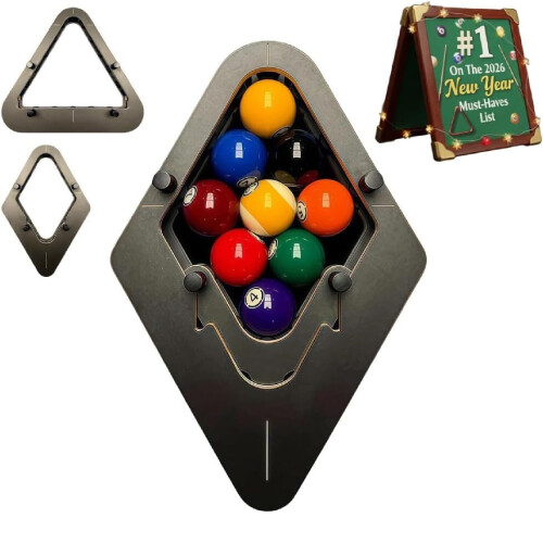 Bitman-Rack 9-Ball PRO Billiard Rack – Machined Wood,