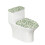Toilet Seat Protector Fern Leaf Pattern 2 Piece 1