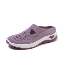 Willtoo Orthopedic Walking Shoes for Women – Arch Support, Slip-On, Non-Slip, Wide Width, Light Purple 7W, Compatible with Nurse & Hiking Use