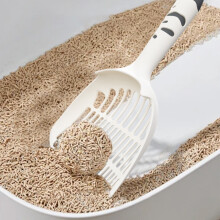 Cat Litter Scoop with Double Sieve Holes, Sloping Head, Fast Drainage, Hang/Stand Storage – Compatible with All Litter Types