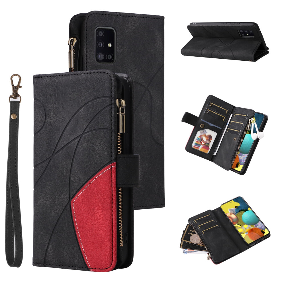 Samsung Galaxy A51 5G Wallet Case Pu Leather With Black 939152686650
