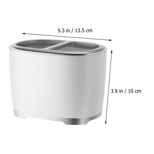 4Pcs Silver Multifunctional Toothbrush Storage Box Bathroom Organizer 1