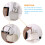 4Pcs Silver Multifunctional Toothbrush Storage Box Bathroom Organizer 8