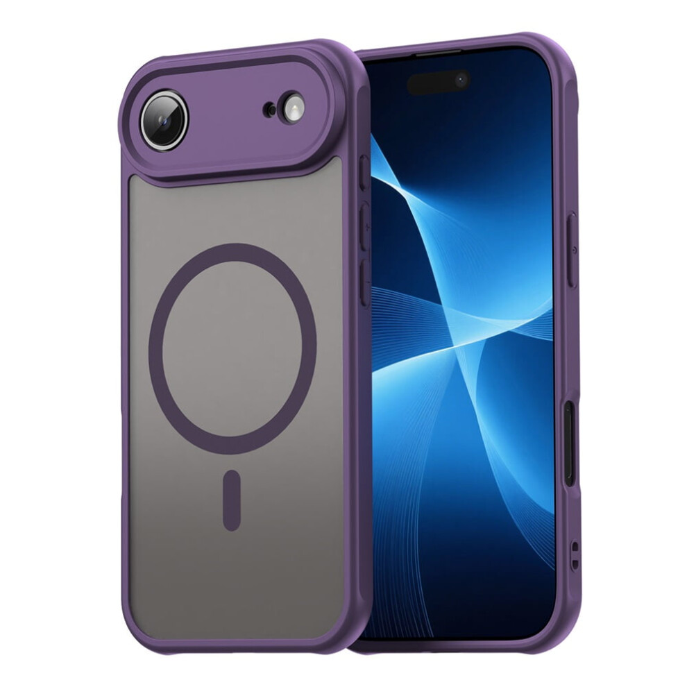 Magnetic Translucent Matte Iphone Air Case Â Magsafe Compatible, Military-Grade Drop Protection, Purple 9180479774464