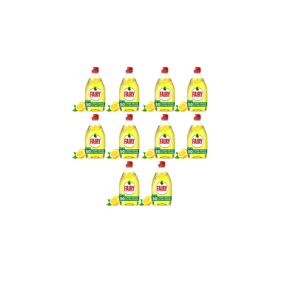 Fairy Lemon Washing Up Liquid 10 X 320Ml Bulk Buy