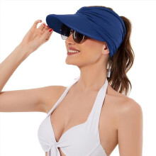 Womens Sun Hat Women Sun Beach Visor Cap UV Protection with Wide Brim for Sports Beach Golf Hiking