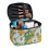 Cosmetic Bag Portable Hanging Organizer with Handle Floral 1