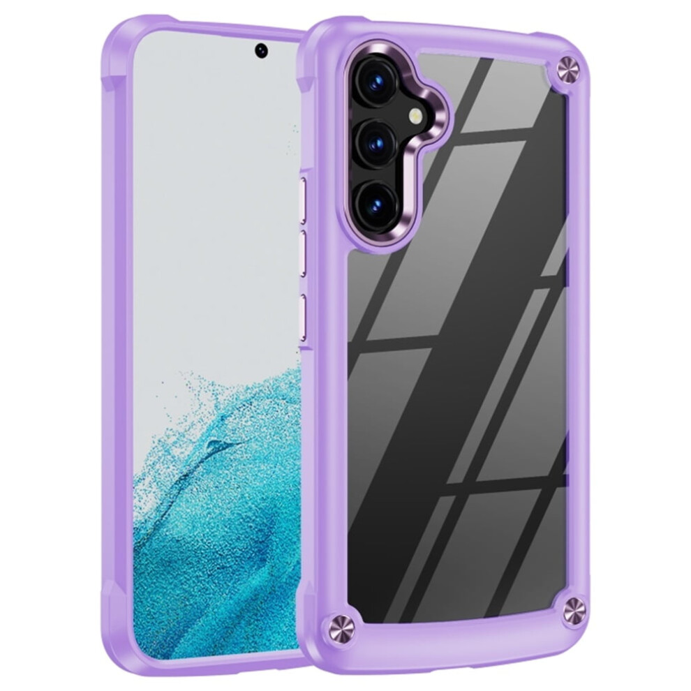 Shock-Absorbing Case For Samsung Galaxy A54 5G 6.4", Four-Corner Airbag, Electroplated Alloy Lens Protection, Hard Clear Back 9180479777229