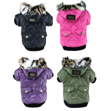 Huisdierjas met capuchon voor puppy's, katten, chihuahua's, winterjas, hoodie, jumpsuit.