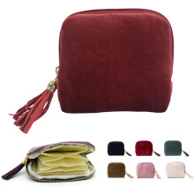 Travel Jewelry Case | Jewelry Zippered Pocket Bag Portable Organizer, Velvet Jewelry Storage Pouch for Bracelet, Rings & Earrings