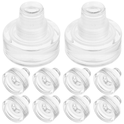 30Stk Multifunktionale Stopper Transparent Silikon Für Flaschen 1