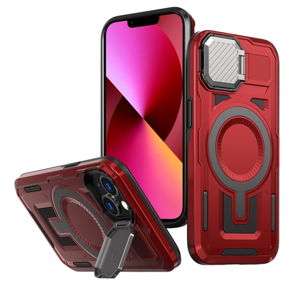 Magsafe Iphone 13 Case Rugged Military-Grade Red 939152715497