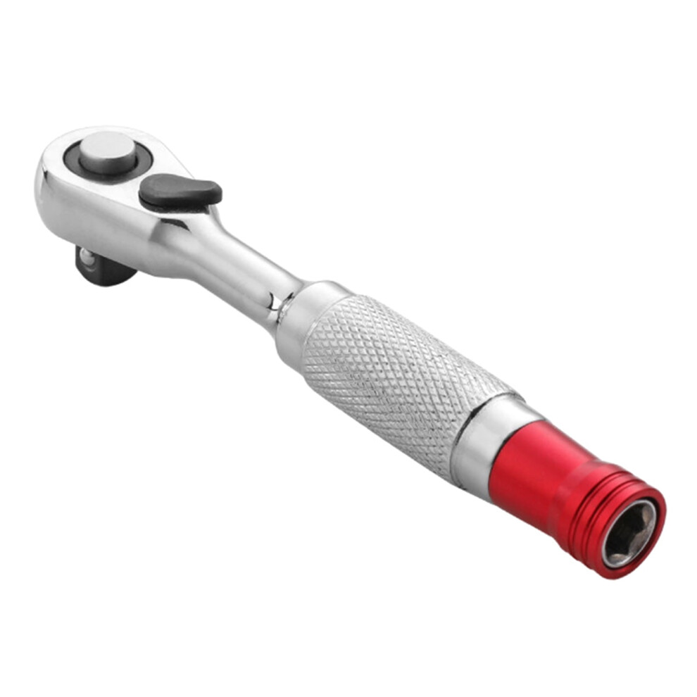 Double Ended Ratchets Wrench Tool Ergonomic Nonslip Handle 1/4" Drive Ratchets Handlefor Home Workshop Use 9557311444609
