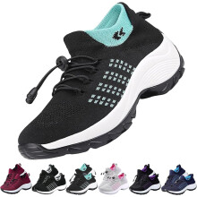 Zapatos cómodos para mujer, zapatos ortopédicos cómodos para mujer, zapatos ortopédicos elásticos con amortiguación para mujer