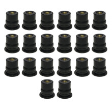 Rubber Motorcycle Windshield Accessories Windscreen Nuts Accessory 20x M6