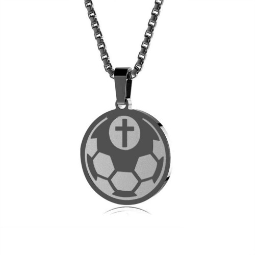 Athlete Necklace with Philippians 4:13 Quote for Men