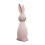 Pink Easter Resin Bunny Figurine Set of 3 1