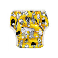 Baby and Toddler Boys and Girls Snap Reusable Absorbent Swim Diaper Baby Neutral Reusable Waterproof Pants Underwear