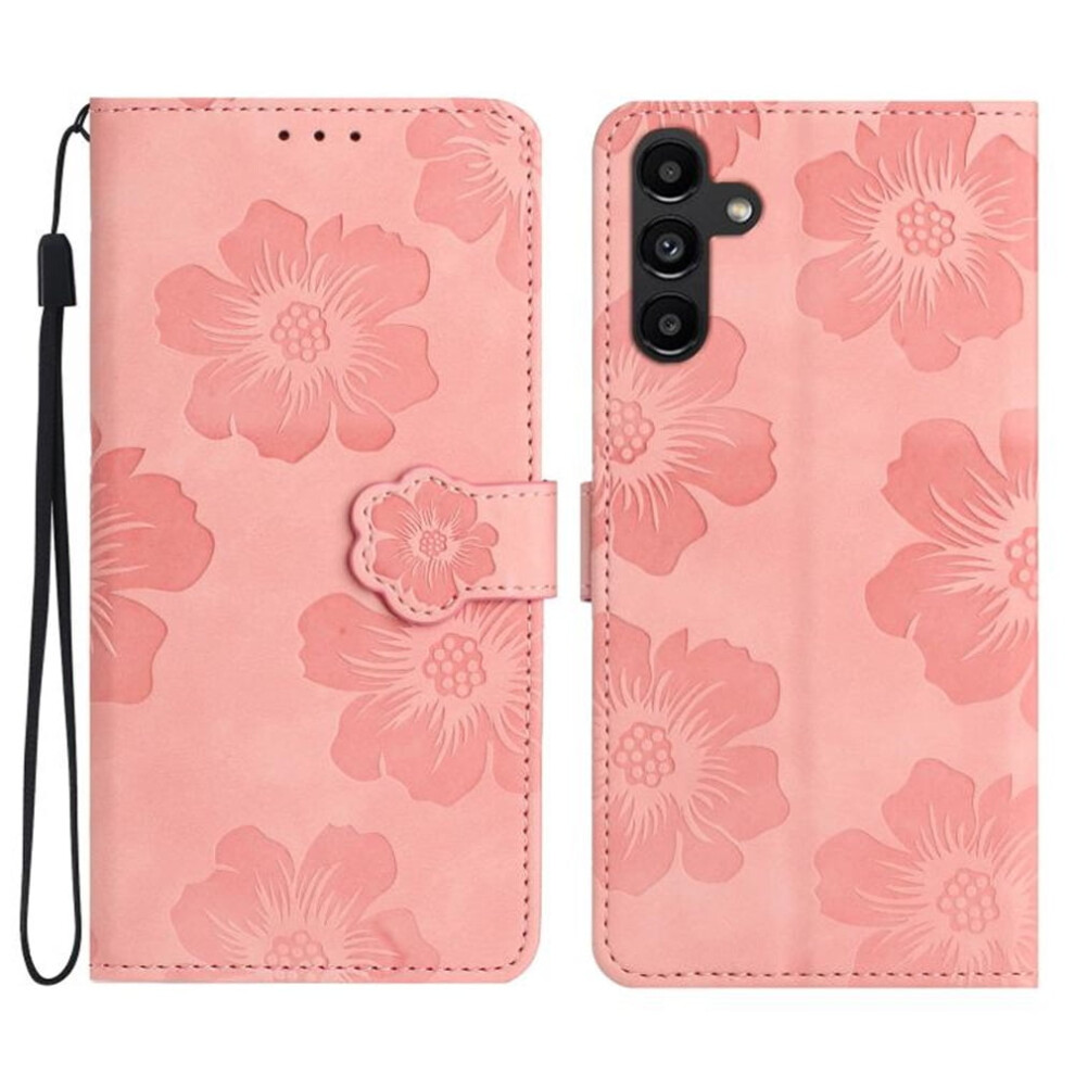 Leather Flip Wallet Case For Samsung Galaxy A55 5G Pink 974856054541