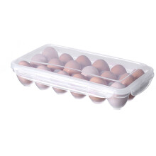 Space Saving Egg Storage For Refrigerator, Shock Impact Resistant Plastic Egg Holder With Lid EASY TO WASH Clear Egg Storage Containers Stackable