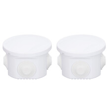 Boîte de jonction étanche à l'eau et à la poussière, boîtier électrique rond universel en plastique ABS, indice de protection IP55, pour une