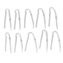 Soft Earmold Connector Preformed BTE Earmold Hearing Aid Tubes With Metal Lock Hearing Aid Replacement Tube Eco Friendly PVC Hearing Aid Tubing