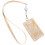 4Sets Beige Work Id Badge Holder with Detachable Lanyard for Office 2