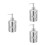 3Pièces Bouteille Argent Ergonomique Multi-Usage Recyclable 9