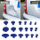 90 Pcs Puller Tabs Paintless Dent Repair Tabs Glue Pulling Tabs Kit for Small Dent 2