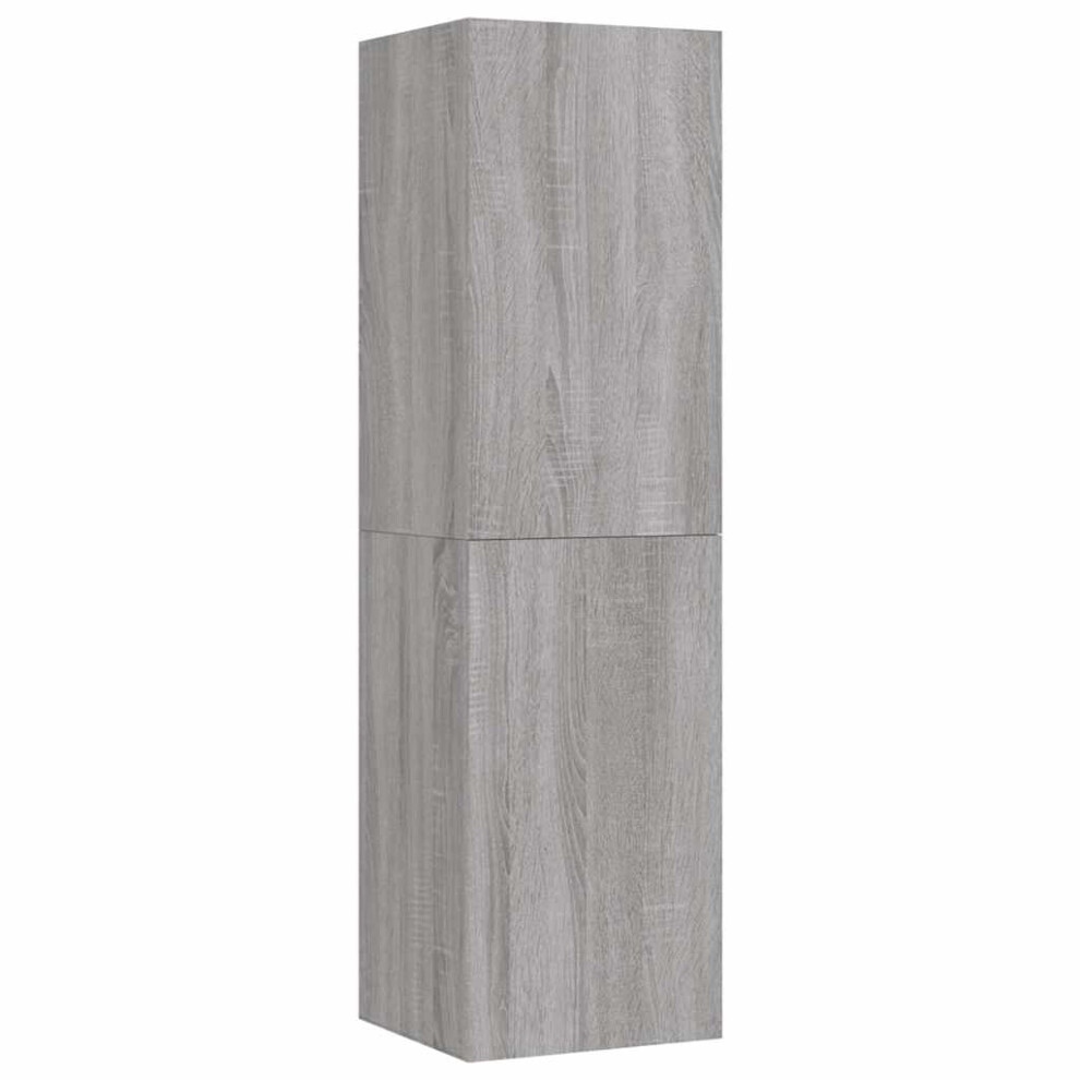VIDAXL TV Cabinet - Wall Mounted - Grey - Wood - Image 3
