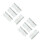 8Pcs Silver Iron Hydraulic Flag-Type Buffer Hinges Low Noise Home Use 5