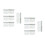 8Pcs Silver Iron Hydraulic Flag-Type Buffer Hinges Low Noise Home Use 7