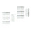 8Pcs Silver Iron Hydraulic Flag-Type Buffer Hinges Low Noise Home Use 8