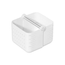 Portable Storage Basket, Space Saving Organizer Features Quick Drain Design For Household Plastic Basket In Kitchen And Bathroom Settings