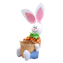 Enchanting LED Light Rabbit Ornaments, Handcrafted Cotton Fabric Easter Accessories for Memorable Gatherings, Add a Magical Touch to Your Easter Decor