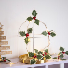 Indoor Outdoor Rattan With Copper Wire Warm Colored Lights, 1.8Meter Long Artificial Vine For A Customizable Christmas Display, Quality Assured