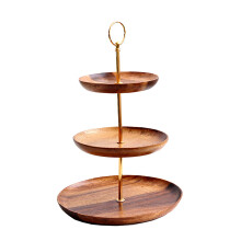 Etagere Servierplatte im Landhausstil, leicht aufzubauen, abwaschbar, für Kaffeeteller, Untertassen und als Dekoration geeignet, einzigartige