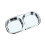 3Pcs Stainless Steel Appetizer Plates Silver for Dipping & Condiments 2
