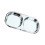 3Pcs Stainless Steel Appetizer Plates Silver for Dipping & Condiments 10