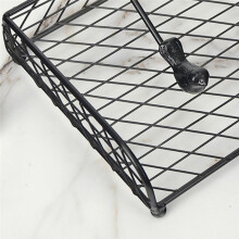 Elegant Flat Paper Napkin Holder with Dispenser Arm - Napkin Holders for Table, Kitchen, Countertops & Outdoor Tables