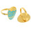 8Pcs Patterned Easter Napkin Rings Alloy Party Table Accessory 3