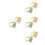 8Pcs Patterned Easter Napkin Rings Alloy Party Table Accessory 5
