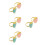8Pcs Patterned Easter Napkin Rings Alloy Party Table Accessory 6