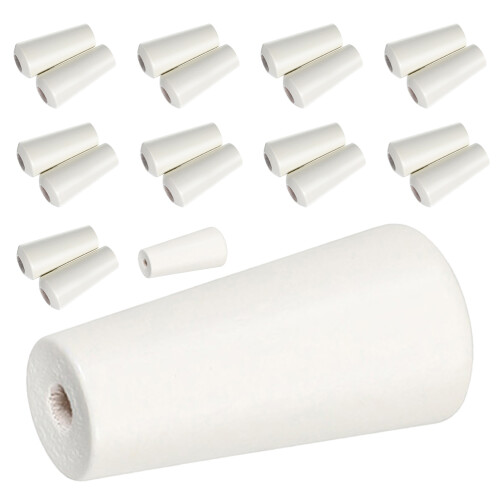 100Pcs White Wood Blind Cord Knobs Decorative Curtain Pulls for Blinds 2