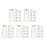 100Pcs White Wood Blind Cord Knobs Decorative Curtain Pulls for Blinds 4