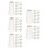 100Pcs White Wood Blind Cord Knobs Decorative Curtain Pulls for Blinds 5