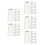 100Pcs White Wood Blind Cord Knobs Decorative Curtain Pulls for Blinds 6