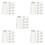 100Pcs White Wood Blind Cord Knobs Decorative Curtain Pulls for Blinds 7
