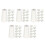 100Pcs White Wood Blind Cord Knobs Decorative Curtain Pulls for Blinds 9