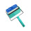 Reusable 5in Rubber Pattern Roller ZZ0077 for Wall Art Textures Flowers 4